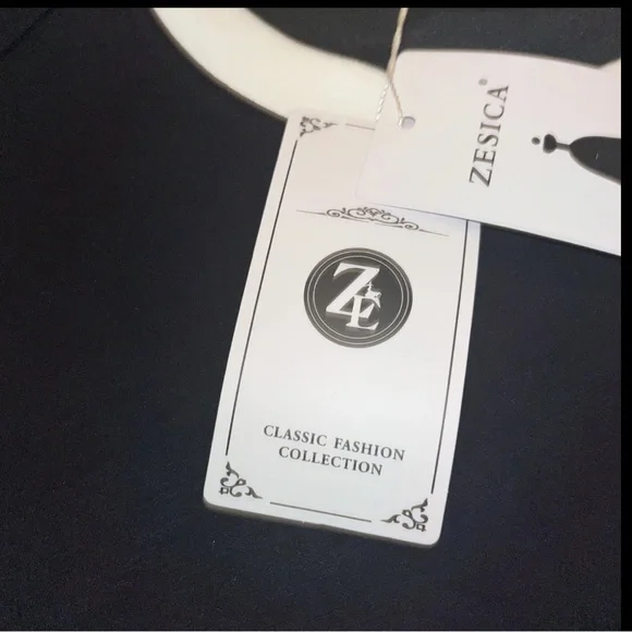 ZESICA Sweatshirts Long Sleeve Crewneck Contrast Color Oversized Pullover Tops - Picture 10 of 11